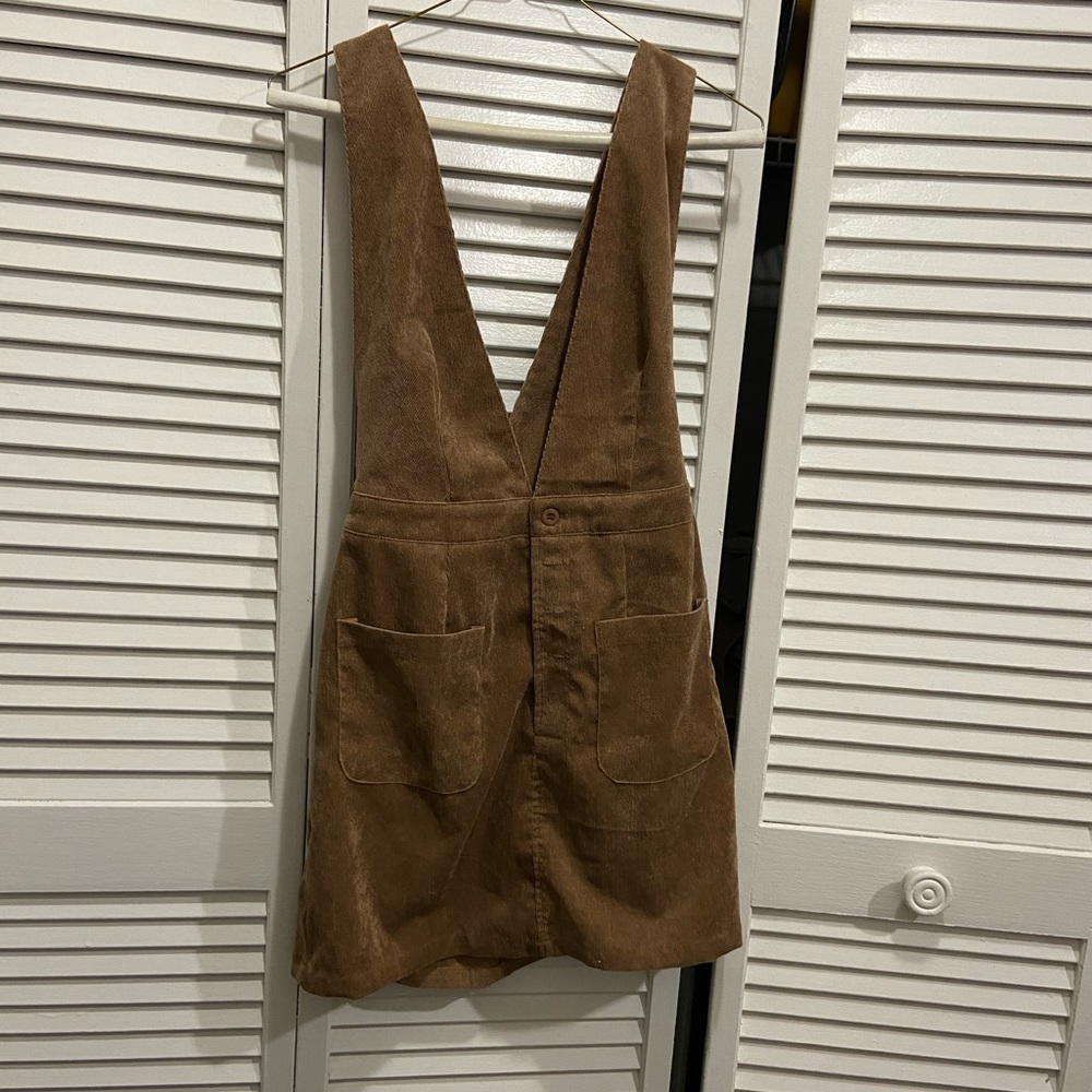 Corduroy Overall Dress